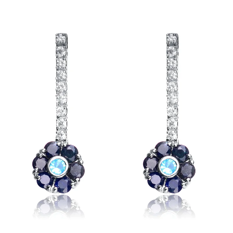 Flash Sale On Stunning Jewelry – Don't Miss Out Sterling Silver Cubic Zirconia Floral Drop Earrings Flash Sale On Stunning Jewelry – Don't Miss Out Sterling Silver Cubic Zirconia Floral Drop Earrings