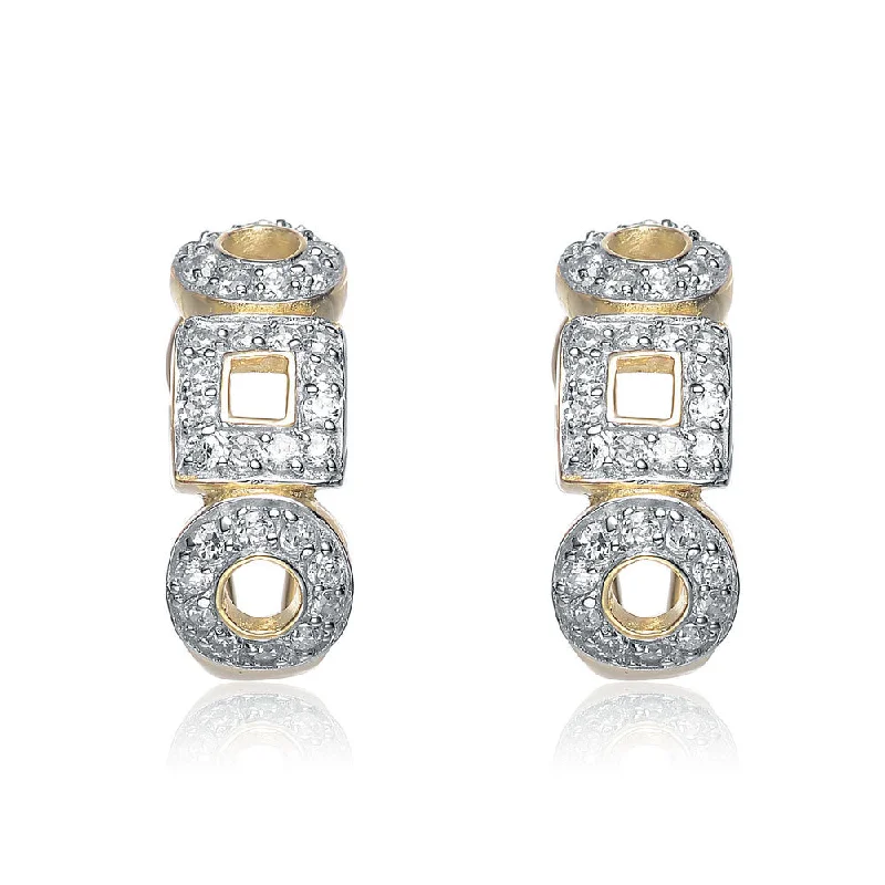 Affordable Luxury Jewelry – Style At A Great Price Sterling Silver Cubic Zirconia Geometric Earrings Affordable Luxury Jewelry – Style At A Great Price Sterling Silver Cubic Zirconia Geometric Earrings
