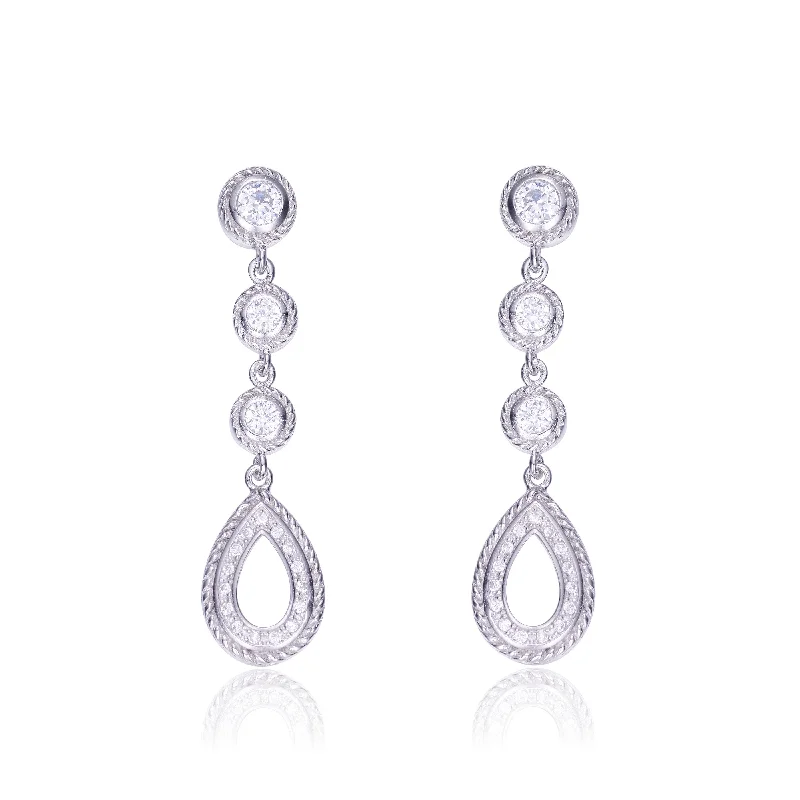 Handcrafted Jewelry Sale – Unique Designs At Low Prices Sterling Silver Cubic Zirconia Pear Drop Limited Time Special Earrings Handcrafted Jewelry Sale – Unique Designs At Low Prices Sterling Silver Cubic Zirconia Pear Drop Limited Time Special Earrings