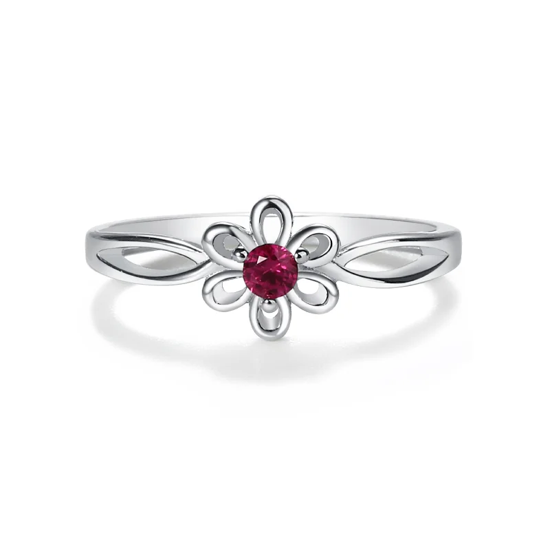 Timeless Elegance, Temporary Discounts – Act Fast Sterling Silver Daisy Birthstone Baby Ring for Kids Timeless Elegance, Temporary Discounts – Act Fast Sterling Silver Daisy Birthstone Baby Ring for Kids