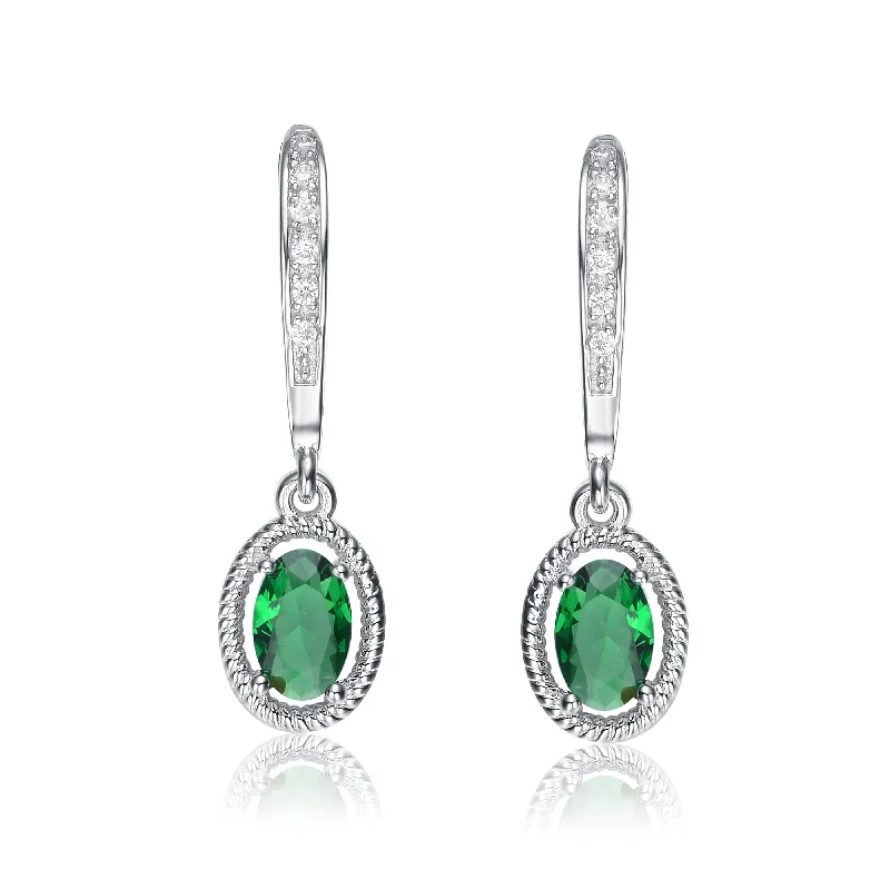 Get The Best Deals On Timeless Jewelry Pieces Sterling Silver Green Cubic Zirconia Oval Dangling Limited Time Special Earrings Get The Best Deals On Timeless Jewelry Pieces Sterling Silver Green Cubic Zirconia Oval Dangling Limited Time Special Earrings