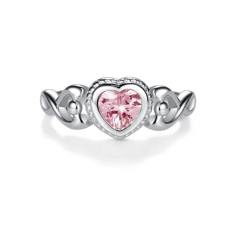 Handmade Pearl Jewelry For Timeless Elegance Sterling Silver Pink Heart Baby Ring for Little Girls Handmade Pearl Jewelry For Timeless Elegance Sterling Silver Pink Heart Baby Ring for Little Girls