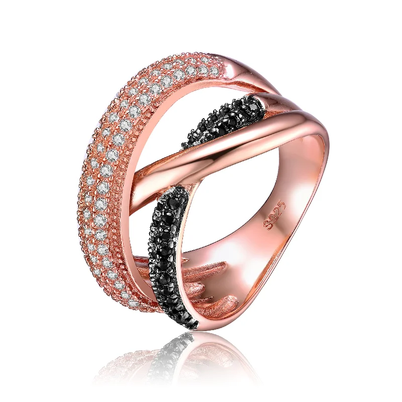 Luxury Handcrafted Jewelry For Elegant Looks Marguerite Rose Gold Interlocked Ring