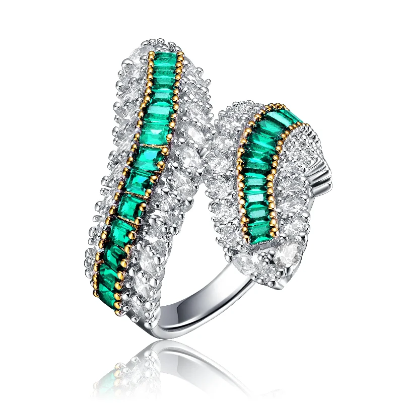 Bohemian-Inspired Jewelry For Free-Spirited Fashion Julienne Green Bypass Limited Edition Ring Bohemian-Inspired Jewelry For Free-Spirited Fashion Julienne Green Bypass Limited Edition Ring