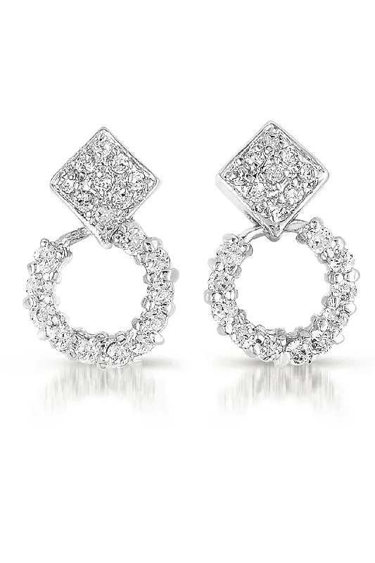 Trending Jewelry Styles Now At Limited-Time Discounts Sterling Silver White Miniature Cubic Zirconia Stones Earring Trending Jewelry Styles Now At Limited-Time Discounts Sterling Silver White Miniature Cubic Zirconia Stones Earring
