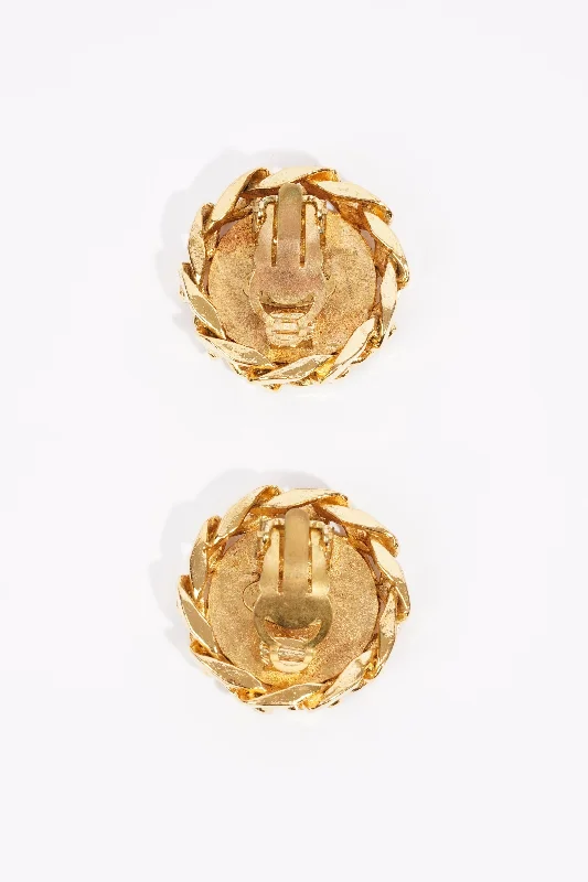 Sparkle For Less – Shop Jewelry Deals Now Chanel Logo Earrings Gold Gold Plated