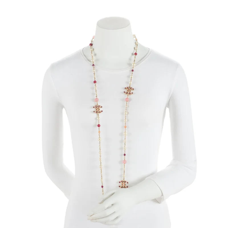 Luxury Jewelry At Unbeatable Discounts Chanel Pearl Crystal CC Long Necklace (SHF-9NkyQe) Luxury Jewelry At Unbeatable Discounts Chanel Pearl Crystal CC Long Necklace (SHF-9NkyQe)