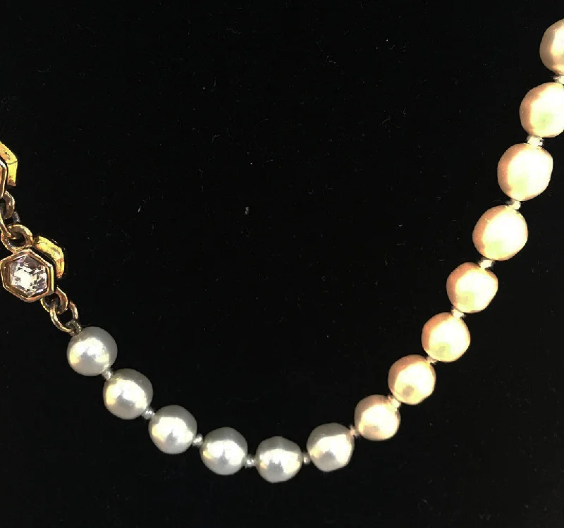 Don't Miss Our Biggest Jewelry Sale Of The Season Chanel Vintage Pearl and Crystal Beaded Necklace Don't Miss Our Biggest Jewelry Sale Of The Season Chanel Vintage Pearl and Crystal Beaded Necklace