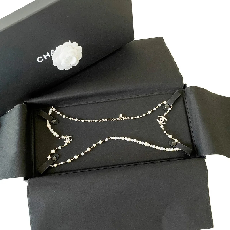 Luxury Meets Affordability – Jewelry Sale Now Live Chanel White Pearl Long Necklace Luxury Meets Affordability – Jewelry Sale Now Live Chanel White Pearl Long Necklace