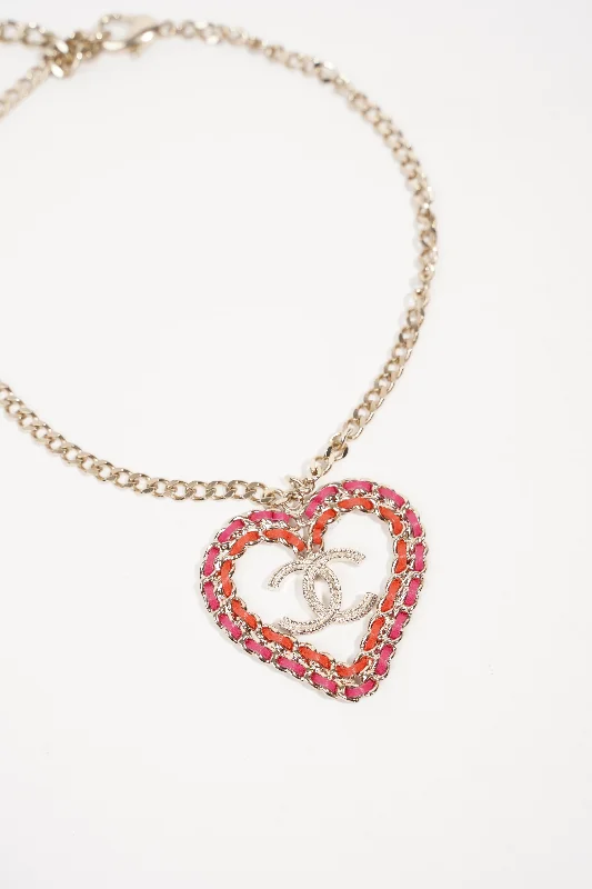 Timeless Jewelry At Special Discount Rates Chanel Womens CC Heart Necklace
