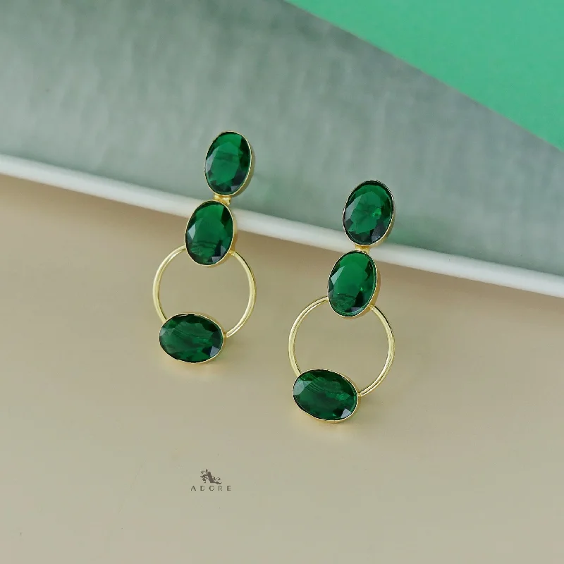 Timeless Elegance, Temporary Discounts – Act Fast Anika Golden Oval Tri Glossy Stone Earring Timeless Elegance, Temporary Discounts – Act Fast Anika Golden Oval Tri Glossy Stone Earring