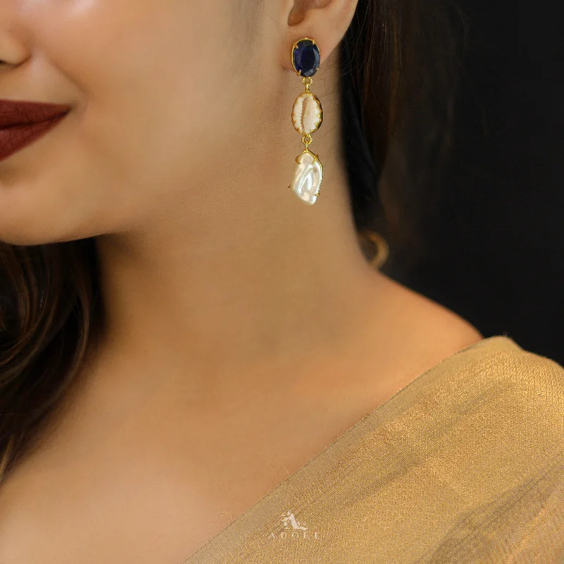 Glamorous Jewelry, Glamorous Deals – Shop Now Banumathi Golden Shell + Baroque Glossy Stone Earring Glamorous Jewelry, Glamorous Deals – Shop Now Banumathi Golden Shell + Baroque Glossy Stone Earring