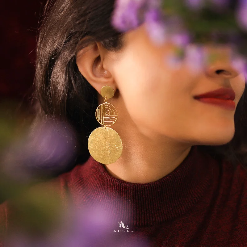 Elegant Rose Gold Jewelry For A Stylish Touch Betsy 3 Layer Circle Golden Earrings
