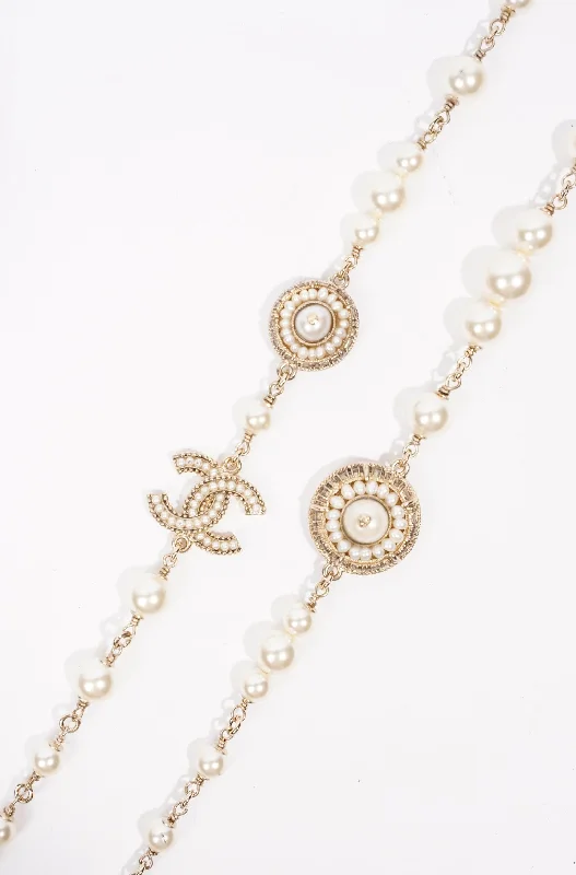 Exclusive Gemstone Jewelry At Special Prices Chanel Womens Long Pearl CC Necklace Silver OS Exclusive Gemstone Jewelry At Special Prices Chanel Womens Long Pearl CC Necklace Silver OS