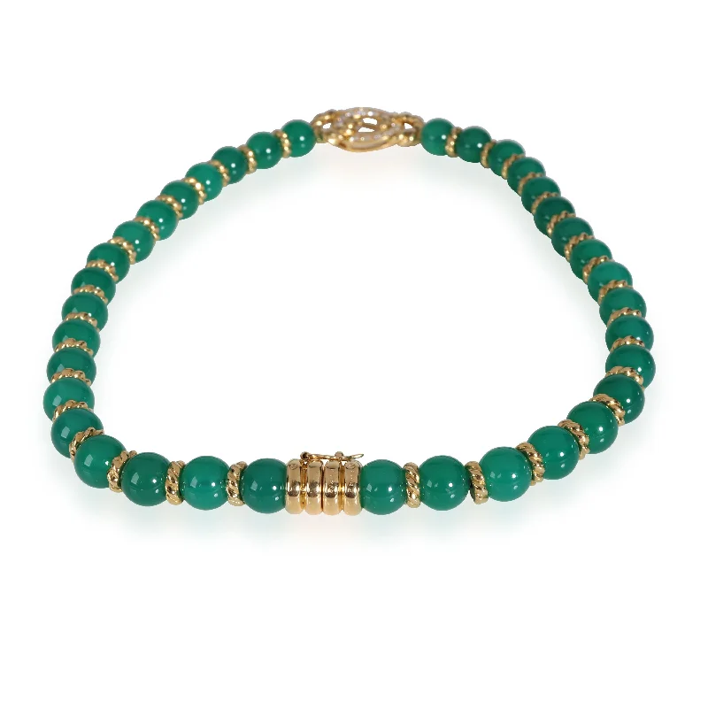High-Quality Jewelry At A Fraction Of The Cost CHRISTIAN DIOR Chalcedony Diamond Necklace in 18K Yellow Gold 0.78 CTW High-Quality Jewelry At A Fraction Of The Cost CHRISTIAN DIOR Chalcedony Diamond Necklace in 18K Yellow Gold 0.78 CTW