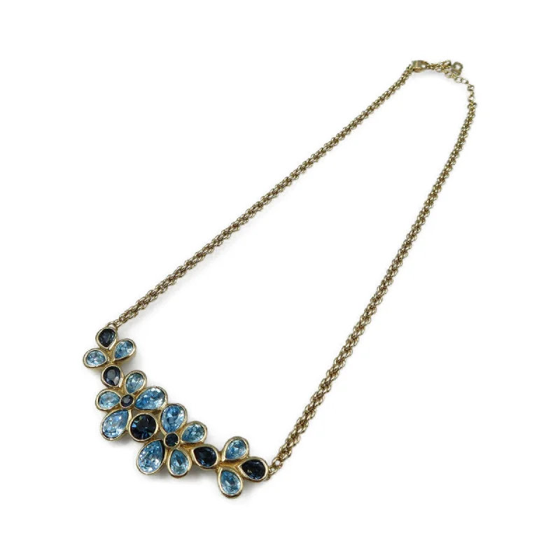 Elegant Jewelry, Affordable Luxury – Shop Now Christian Dior Flower Motif Metal Rhinestone Gold Light Blue Necklace Elegant Jewelry, Affordable Luxury – Shop Now Christian Dior Flower Motif Metal Rhinestone Gold Light Blue Necklace