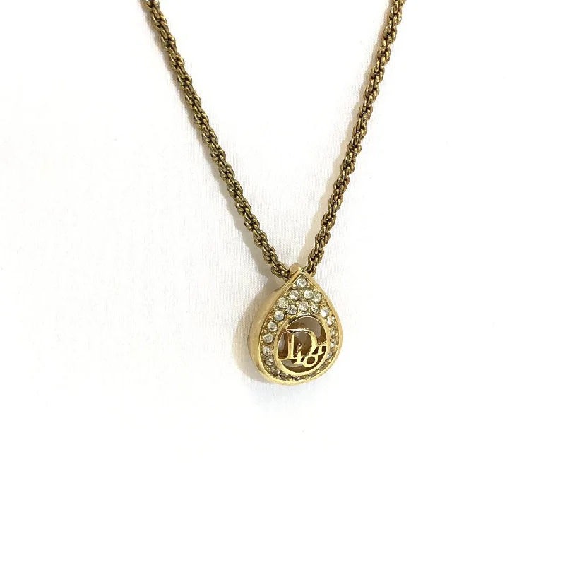 High-End Sparkle, Low-End Prices – Jewelry Sale Live Christian Dior Necklace Logo Rhinestone Drop Shaped Pendant Double Rope Chain Gold Accessory Approximately 39cm Women's ITMBJM5QJMG4 RLV2656M High-End Sparkle, Low-End Prices – Jewelry Sale Live Christian Dior Necklace Logo Rhinestone Drop Shaped Pendant Double Rope Chain Gold Accessory Approximately 39cm Women's ITMBJM5QJMG4 RLV2656M