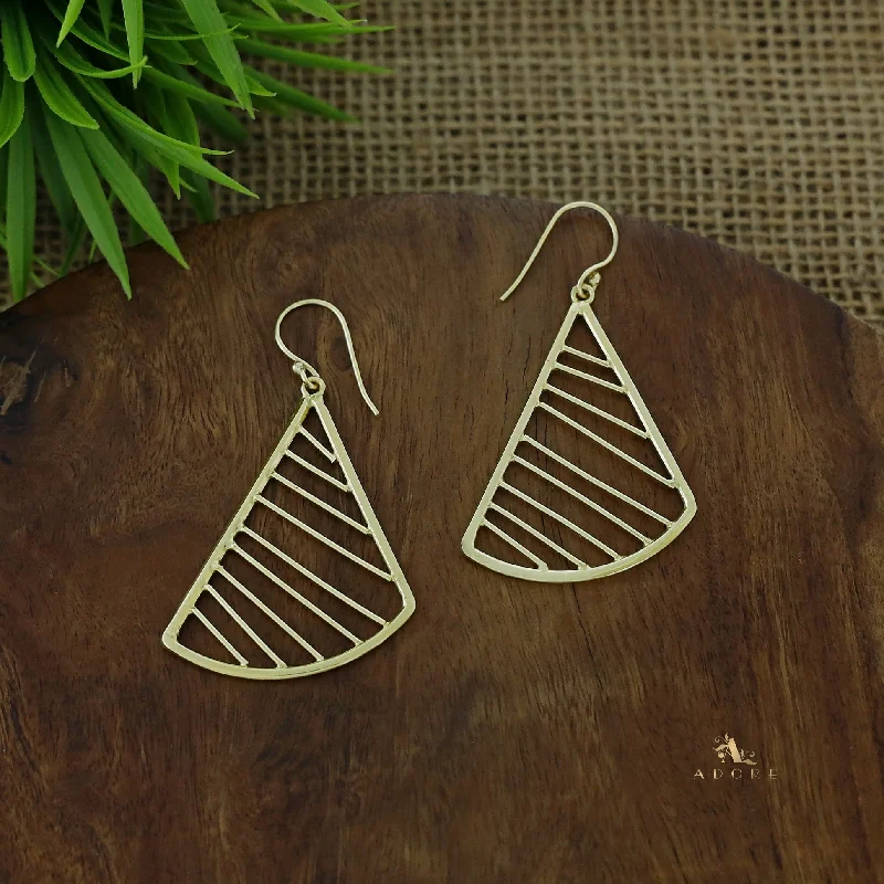 Luxury Jewelry Sale – Sparkle For Less Golden Acute Triangle And Slash Drop