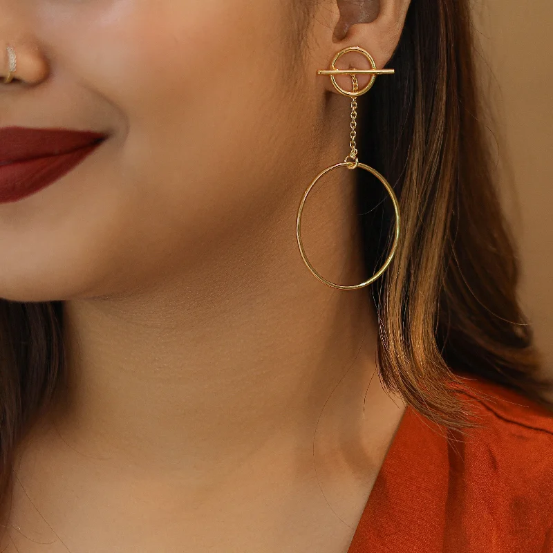 Limited-Time Jewelry Sale – Elegant Styles At Less Golden Dual Circle And Line 2 in 1 Earring Limited-Time Jewelry Sale – Elegant Styles At Less Golden Dual Circle And Line 2 in 1 Earring