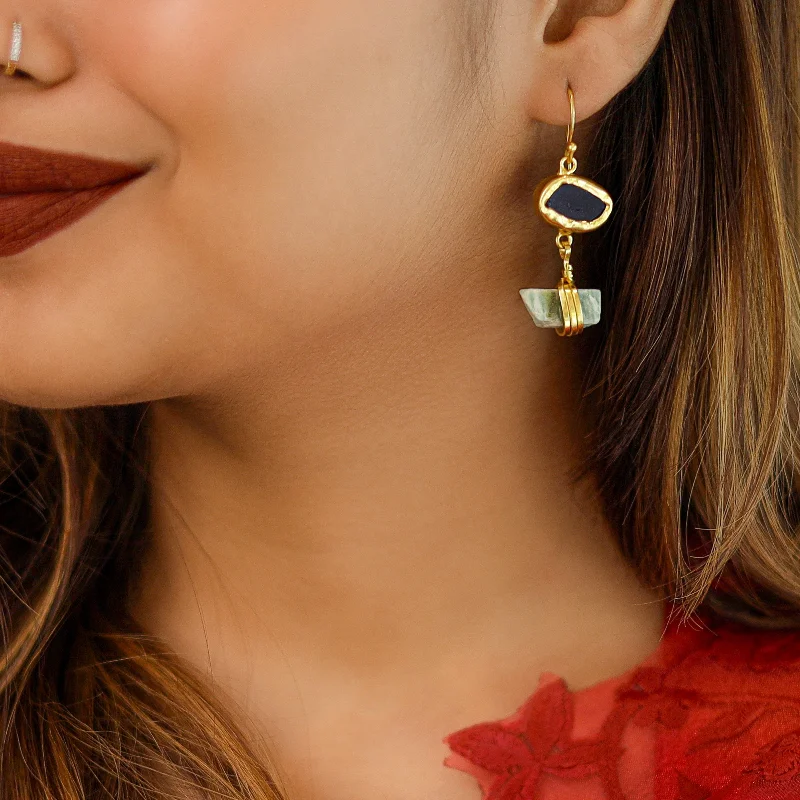 Jewelry Deals That Sparkle – Shop Today Golden Dual Raw Stone Drop