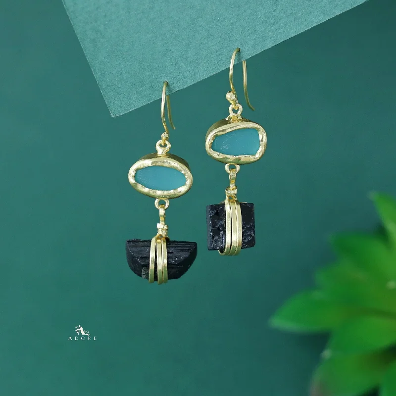 Black Tourmaline + Ocean Green