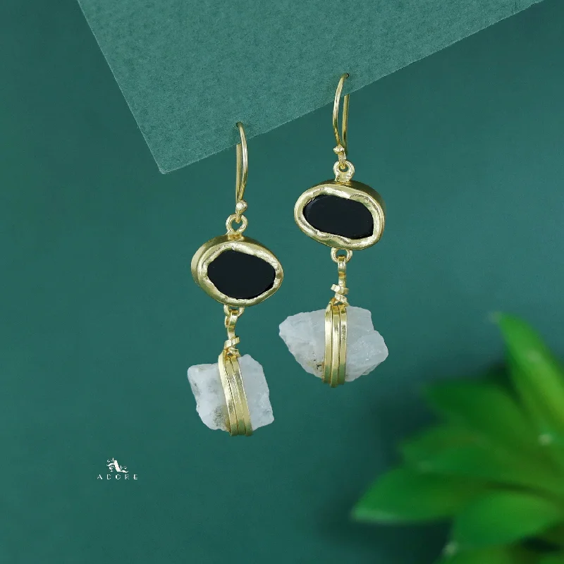 Black Tourmaline + Moonstone