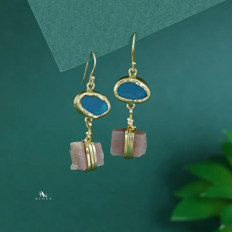 Coral Blue + Orange Calcite