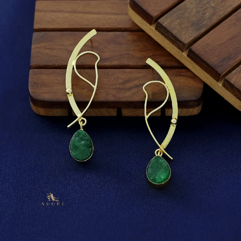 Your Perfect Accessory At The Perfect Price Golden Eye Drop Dyed Stone Earring