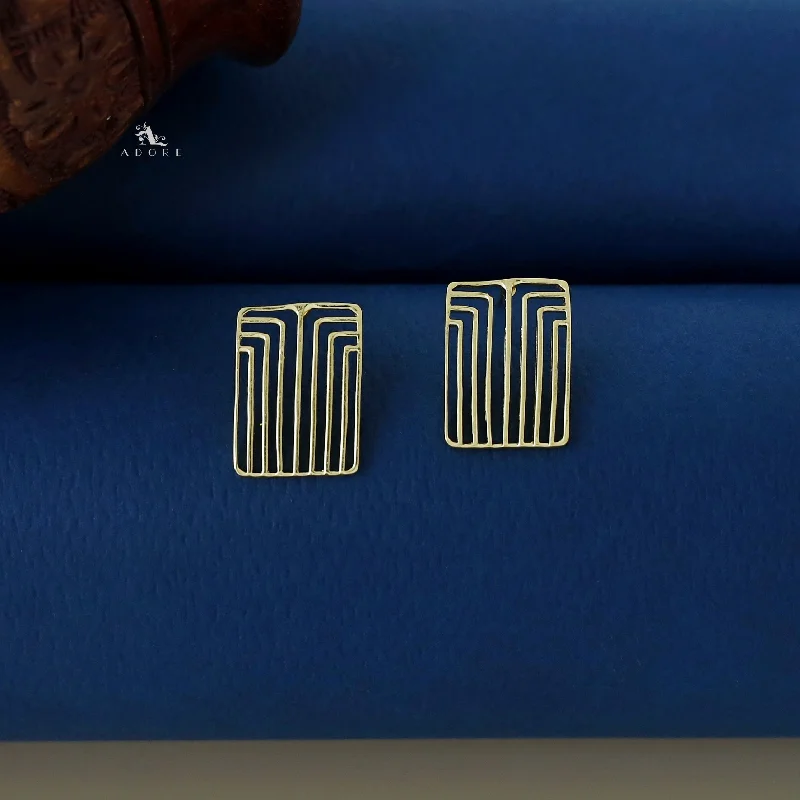 Shop Modern Jewelry Collections With Exclusive Discounts Golden Frame Earring