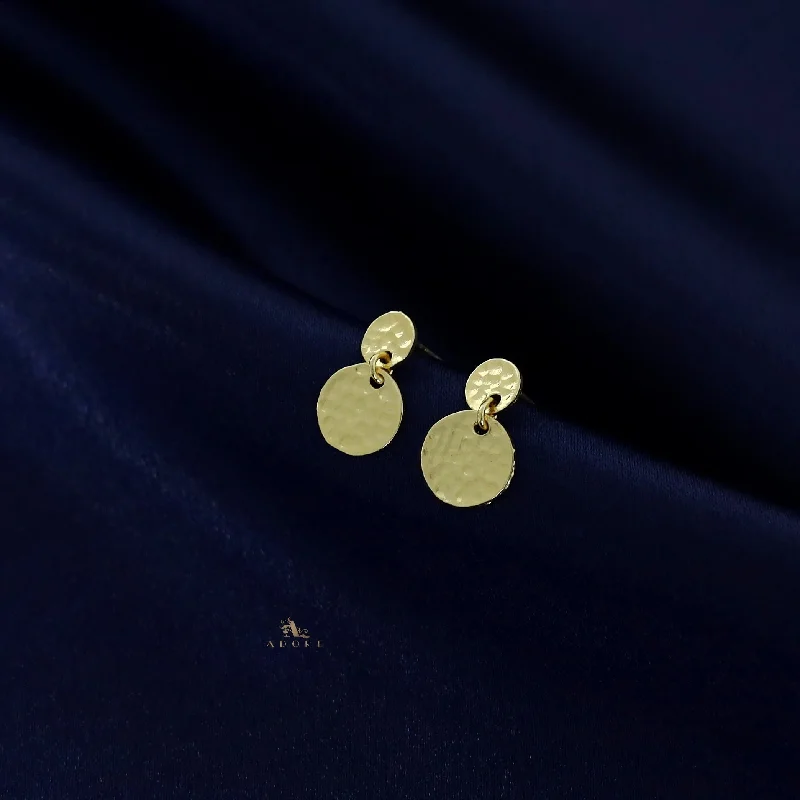 Exclusive Online Discounts On Stylish Jewelry Golden Hammered Snowman Earring