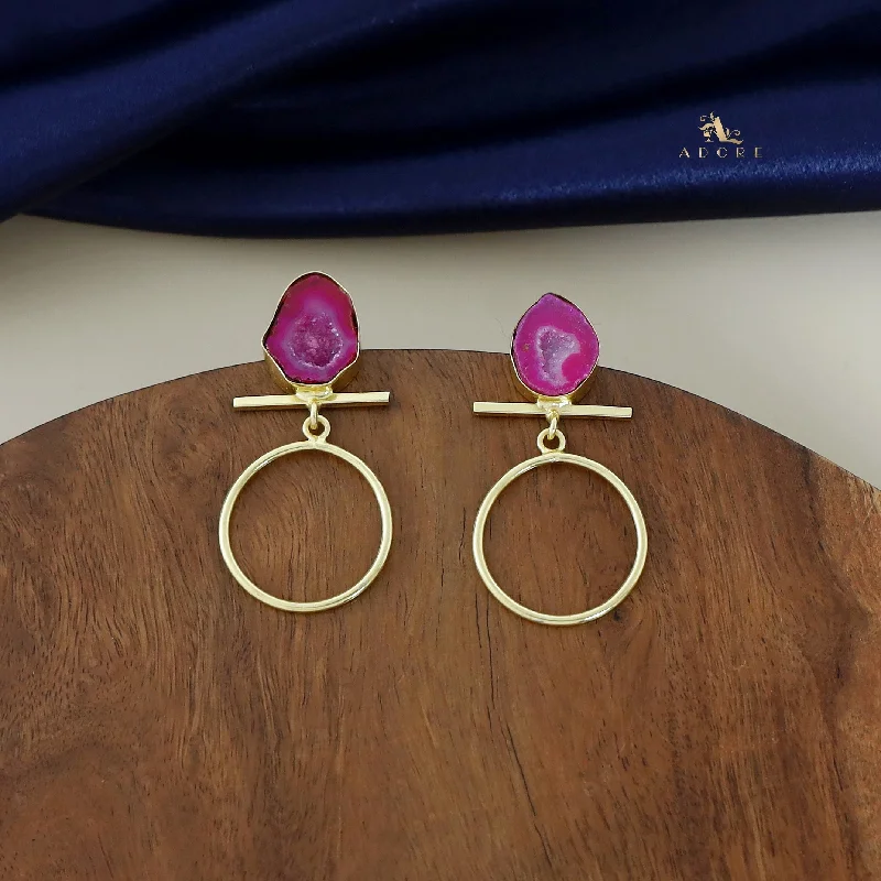 Jewelry Flash Sale – Stylish Designs At Unbeatable Rates Golden Hanging Circle Agate Earring Jewelry Flash Sale – Stylish Designs At Unbeatable Rates Golden Hanging Circle Agate Earring