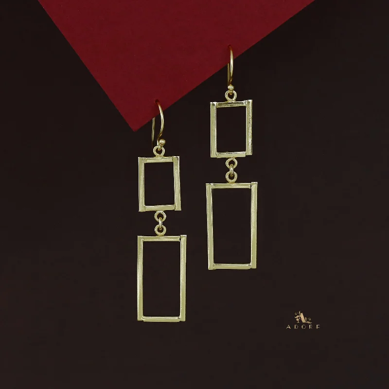 Shop Elegant Jewelry At Unbeatable Prices Golden Rectangular Long Hanging Drop