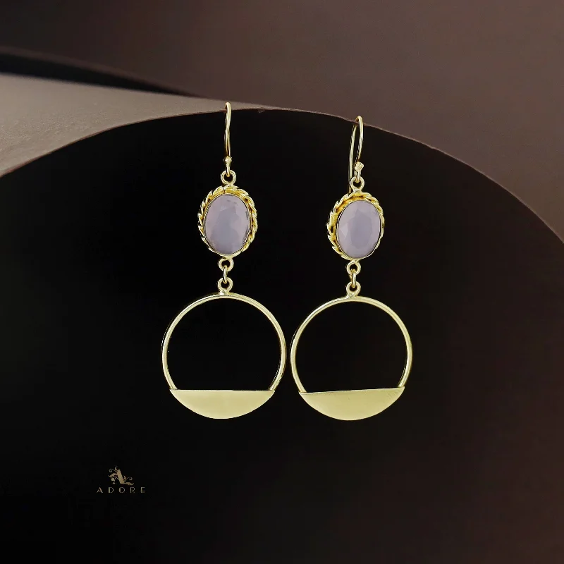 Grab Your Dream Jewelry At The Lowest Prices Golden Twisted Oval Glossy Circle Drop