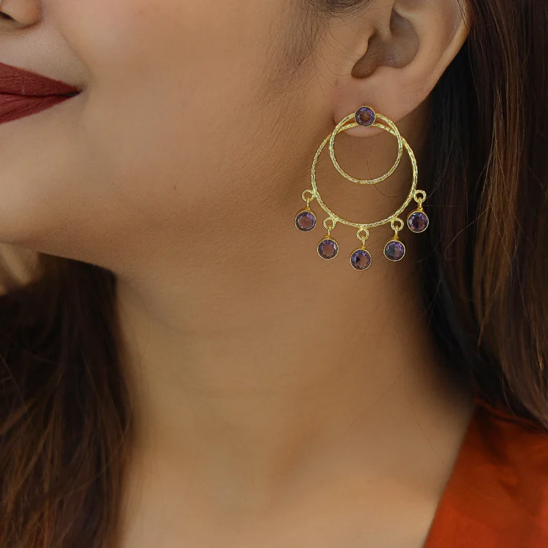 Trending Jewelry Now Available At Exclusive Prices Gretel Dual Golden Hammered Round Glossy 2 in 1 Earring Trending Jewelry Now Available At Exclusive Prices Gretel Dual Golden Hammered Round Glossy 2 in 1 Earring