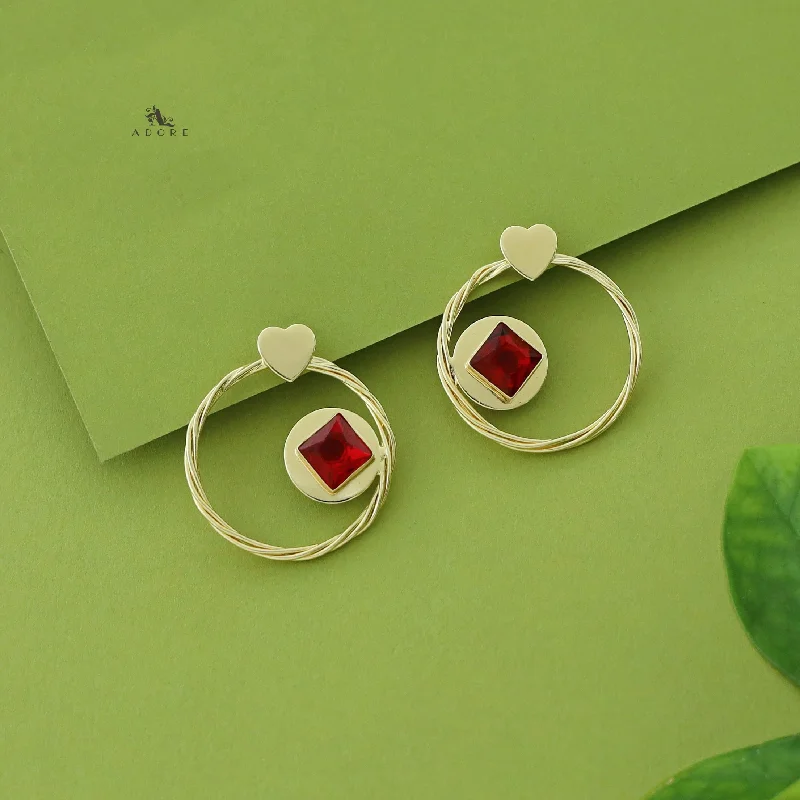 Your Perfect Accessory Now At The Best Price Hamsini Golden Love Glossy Earring