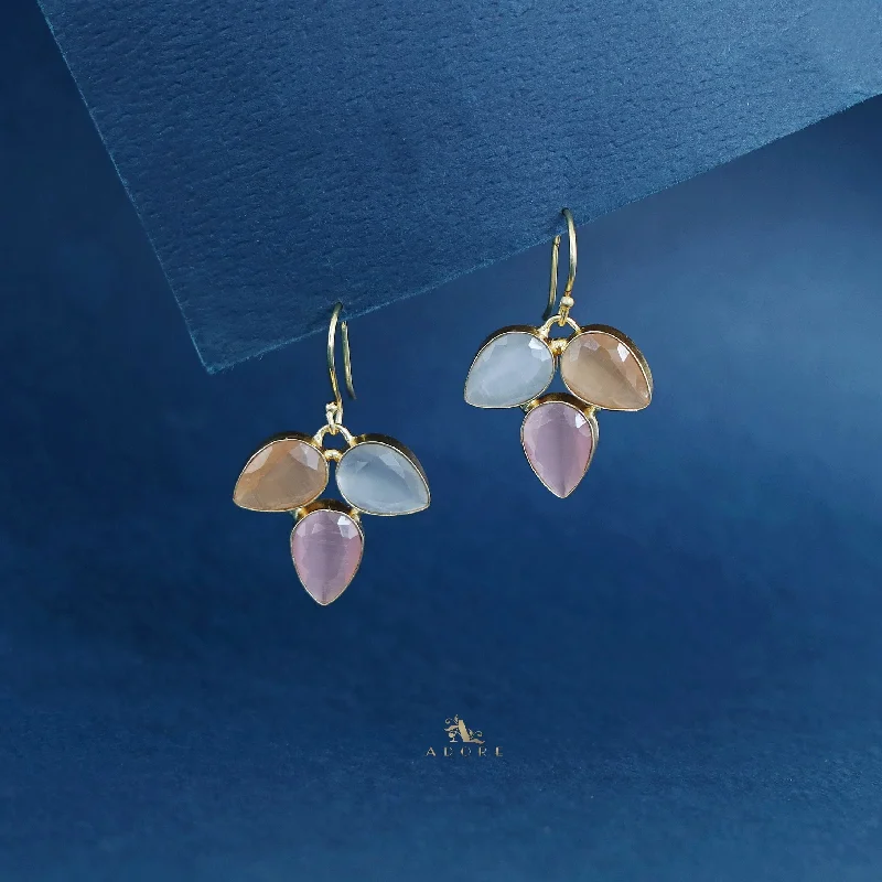 Timeless Elegance At Unbelievable Discounts Lekha Golden Tri Glossy Stone Drop