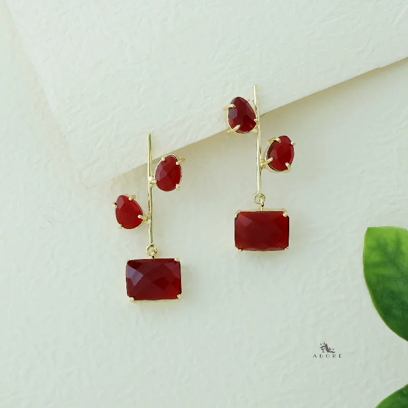 Elegant Jewelry Styles At Budget-Friendly Prices Lillian Glossy Drop + Rectangle Earring Elegant Jewelry Styles At Budget-Friendly Prices Lillian Glossy Drop + Rectangle Earring