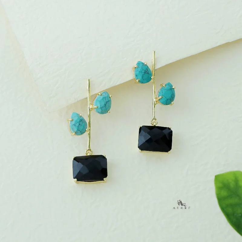 Turquoise Green + Black