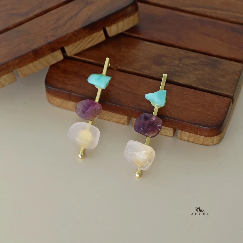 Amazonite Green + Amethyst + Rose Quartz