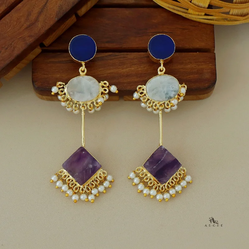 Royal Blue + Moonstone + Amethyst