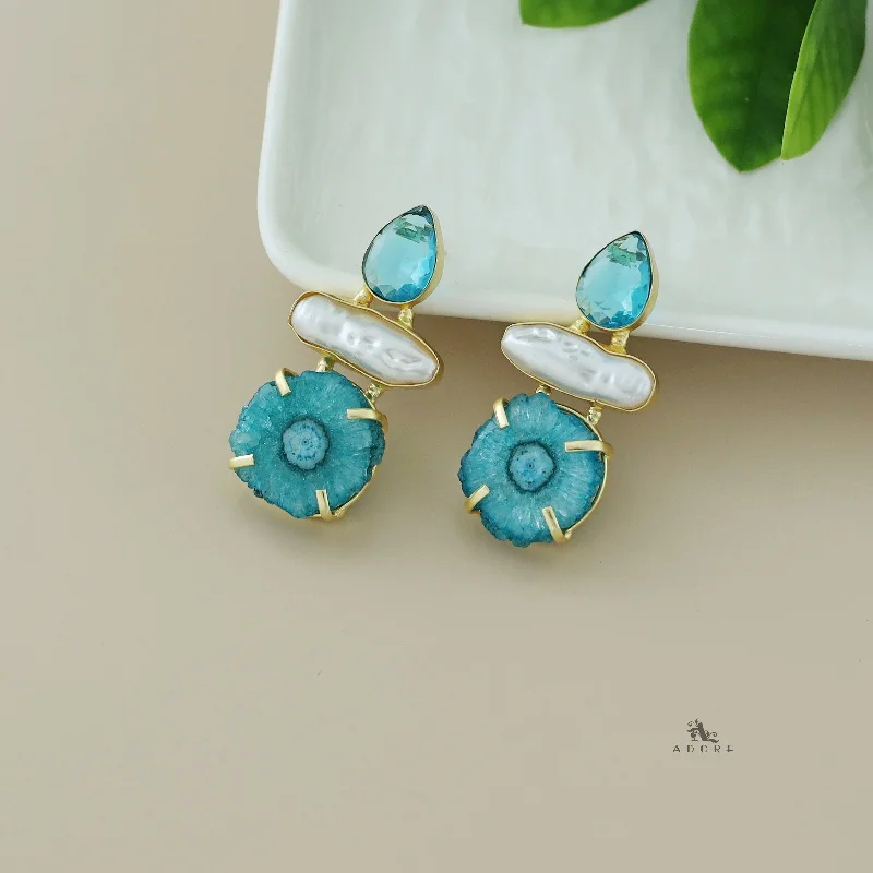 Sky Blue + Coral Blue