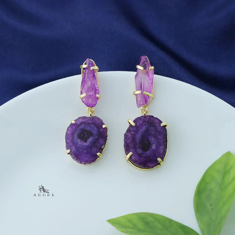 Premium Jewelry At Promotional Prices – Shine Today Zoro Dyed + Solar Agate Earring Premium Jewelry At Promotional Prices – Shine Today Zoro Dyed + Solar Agate Earring