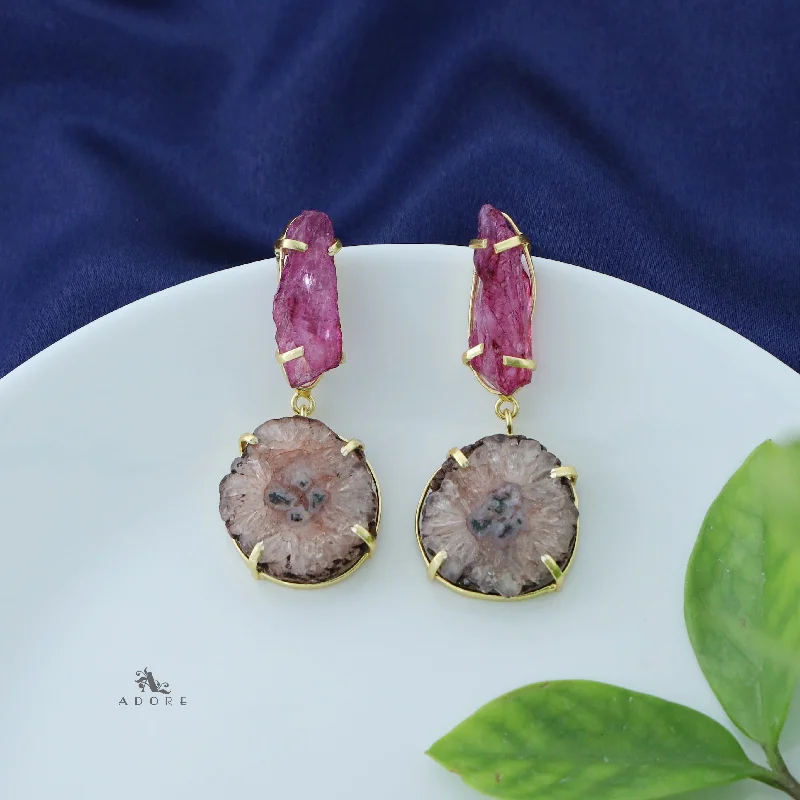 Dark Pink + Brown