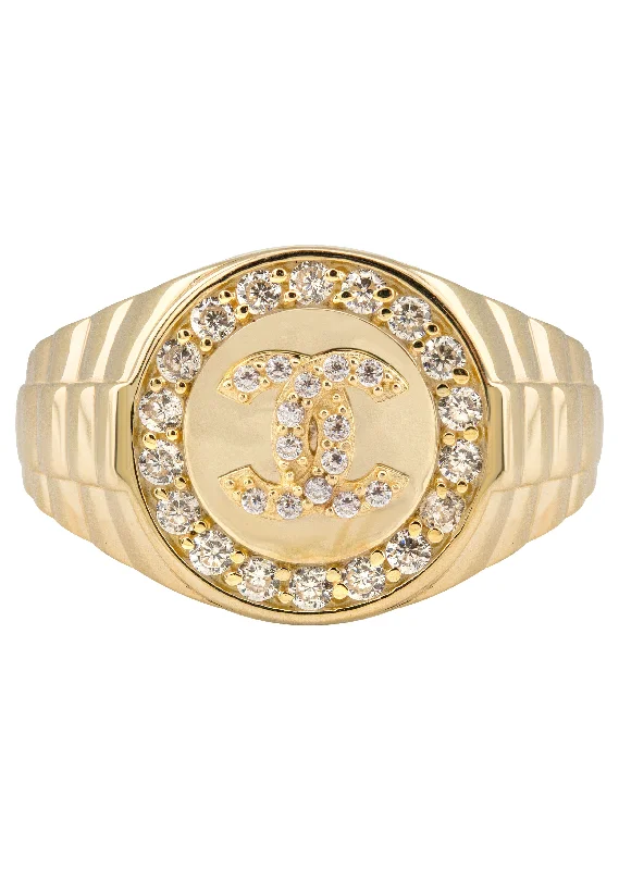 Limited-Stock Jewelry Sale – Shop Before It's Gone 10K Gold Cz Pinky Ring For Men | 2.6 Grams Limited-Stock Jewelry Sale – Shop Before It's Gone 10K Gold Cz Pinky Ring For Men | 2.6 Grams