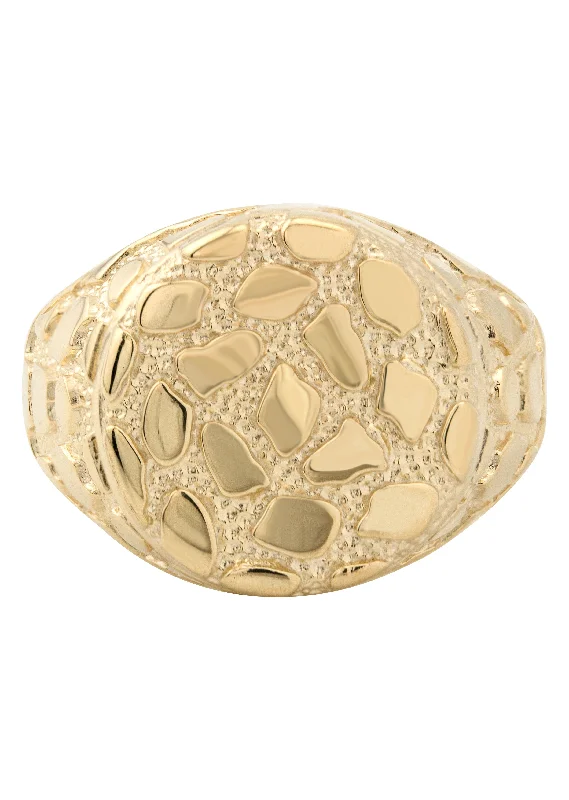 Luxury Jewelry Now At Special Promotional Rates 10K Gold Nugget Ring For Men | 3 Grams Luxury Jewelry Now At Special Promotional Rates 10K Gold Nugget Ring For Men | 3 Grams