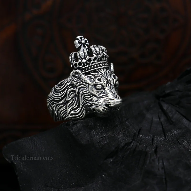 High-End Sparkle, Low-End Prices – Jewelry Sale Live 925 sterling silver handcrafted Narsimha ring , solid king lion ring, Amazing vintage design ring band for unisex gifting from india ring440 High-End Sparkle, Low-End Prices – Jewelry Sale Live 925 sterling silver handcrafted Narsimha ring , solid king lion ring, Amazing vintage design ring band for unisex gifting from india ring440