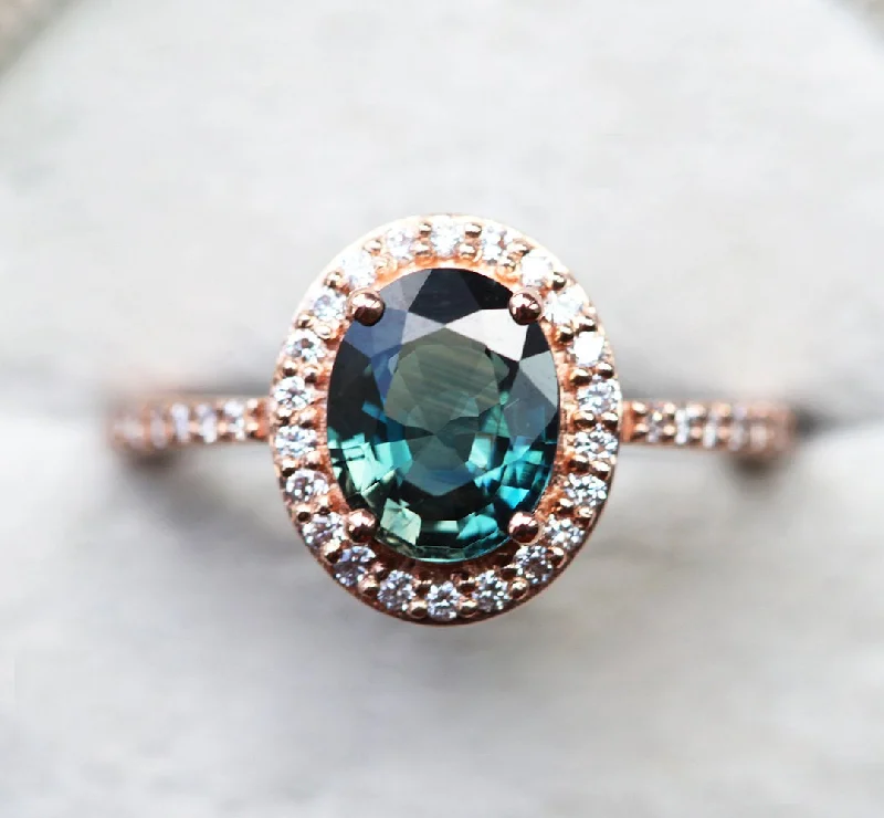 Sparkle On A Budget – Fine Jewelry For Less Elizabeth Oval Sapphire Diamond Ring