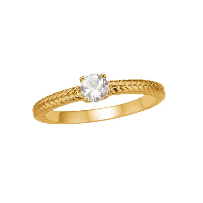 Flash Sale On Exquisite Jewelry – Don't Miss Out Reef 18K Gold Plated Ring w. 1 Prasiolite Flash Sale On Exquisite Jewelry – Don't Miss Out Reef 18K Gold Plated Ring w. 1 Prasiolite