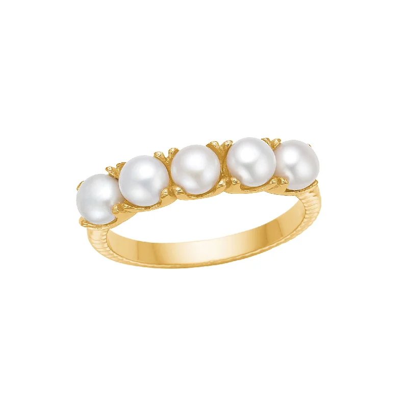 Must-Have Jewelry Pieces At Reduced Prices Reef 18K Gold Plated Ring w. White Pearls Must-Have Jewelry Pieces At Reduced Prices Reef 18K Gold Plated Ring w. White Pearls