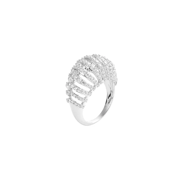 Unmissable Deals On Handmade Jewelry Collections Mini Ribbed VOID Silver Ring w. Zirconia Unmissable Deals On Handmade Jewelry Collections Mini Ribbed VOID Silver Ring w. Zirconia